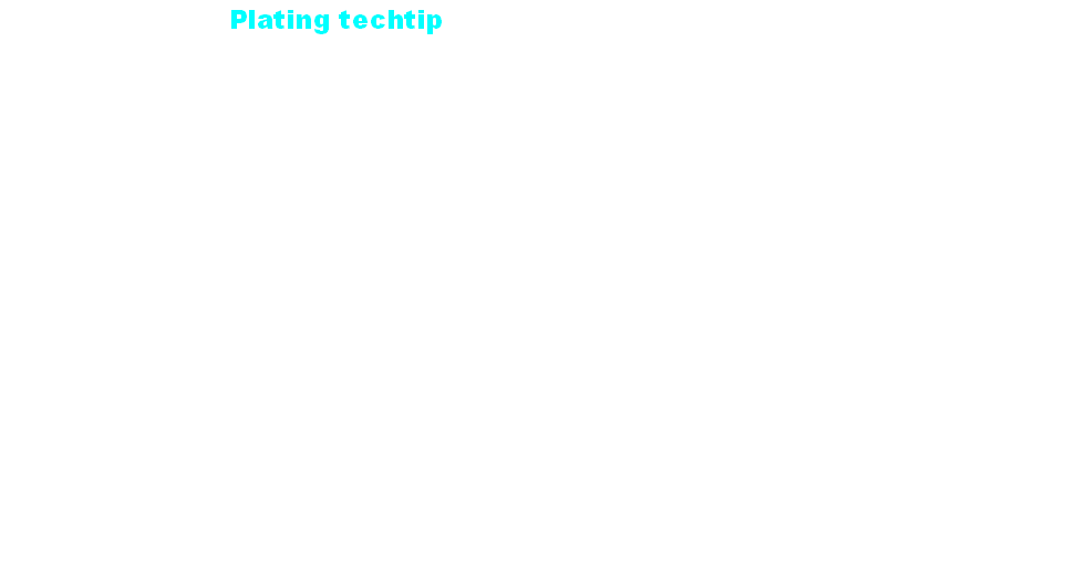 Plating techtip